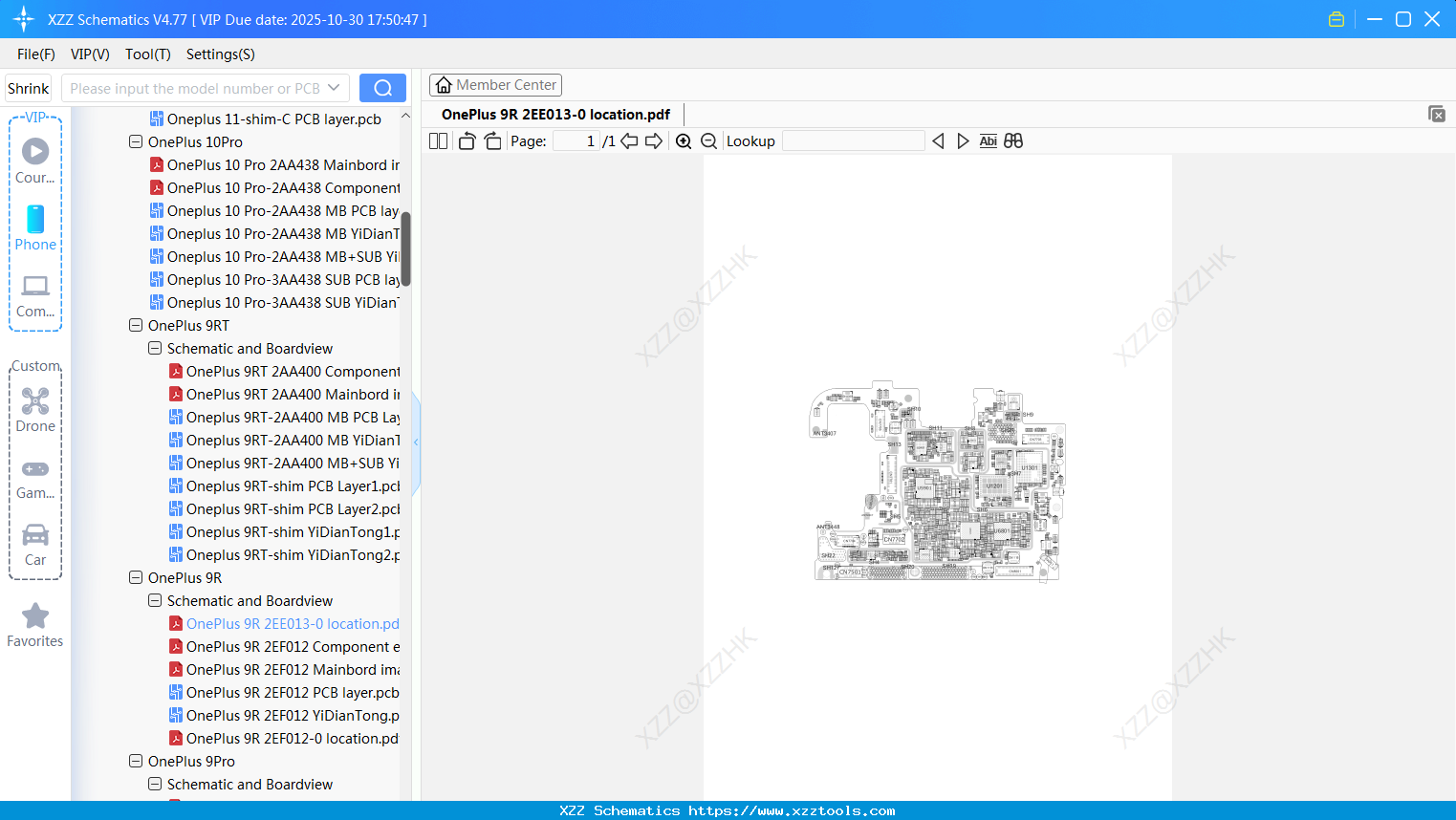 OnePlus 9R 2EE013-0 Location